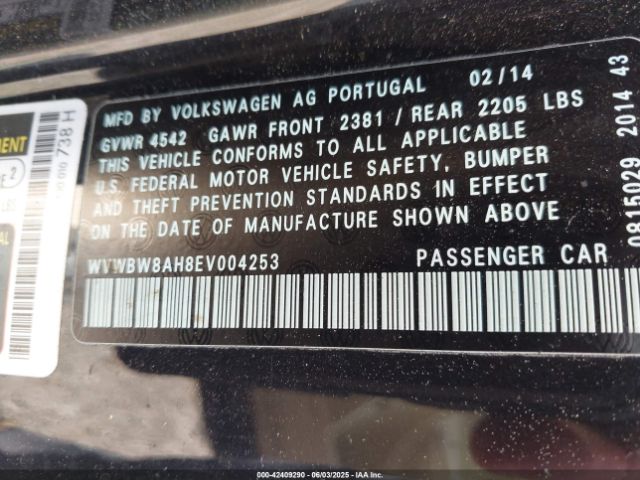 WVWBW8AH8EV004253 Volkswagen Eos Komfort