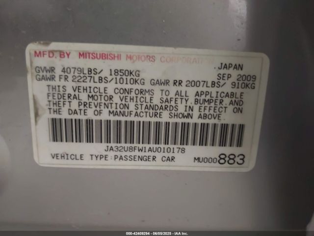 2010 MITSUBISHI LANCER JA32U8FW1AU010178 Photo 8