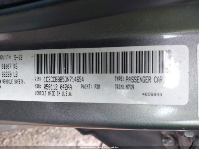 2013 CHRYSLER 200 1C3CCBBB5DN714654 Photo 8
