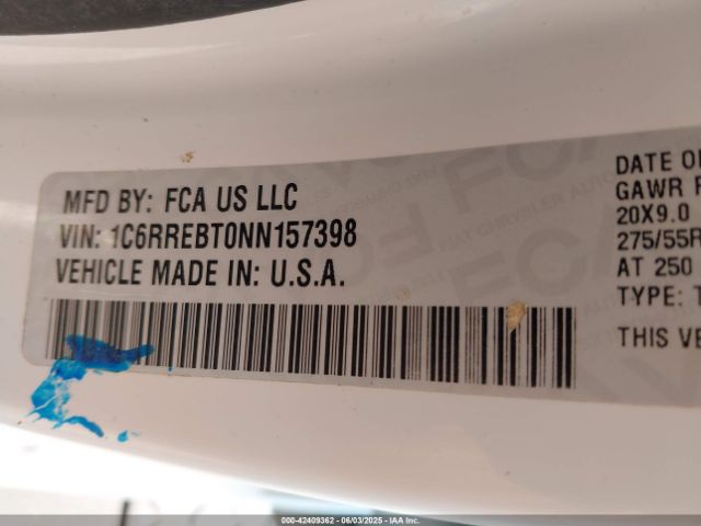 2022 RAM 1500 1C6RREBT0NN157398 Photo 8