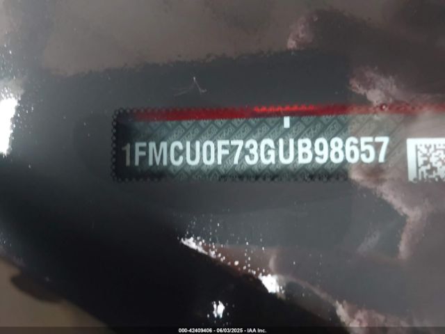 1FMCU0F73GUB98657 Ford ESCAPE S