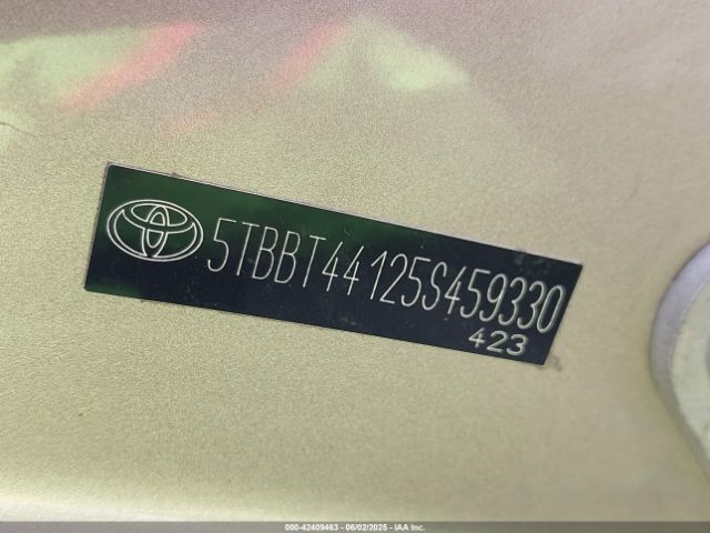 2005 TOYOTA TUNDRA 5TBBT44125S459330 Photo 8