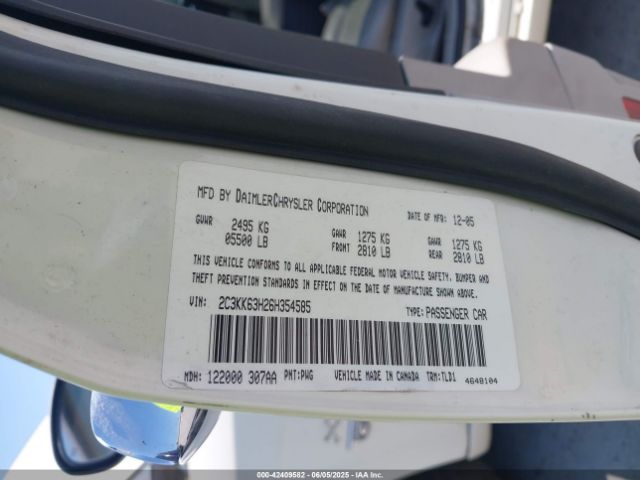 2006 CHRYSLER 300C 2C3KK63H26H354585 Photo 8