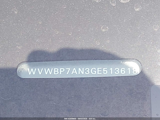 WVWBP7AN3GE513618 Volkswagen Cc 2.0t Trend