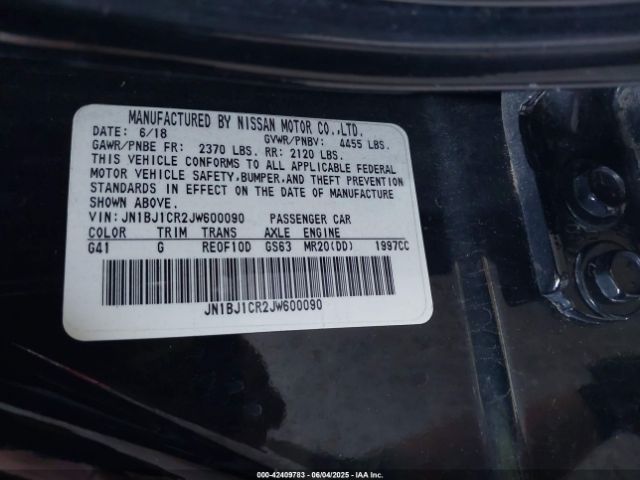 JN1BJ1CR2JW600090 Nissan Rogue Sport Sl