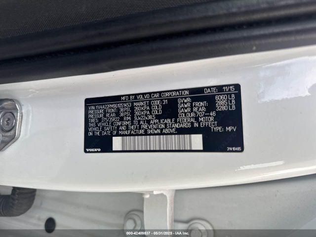 2016 VOLVO XC90 YV4A22PM9G1051453 Photo 8