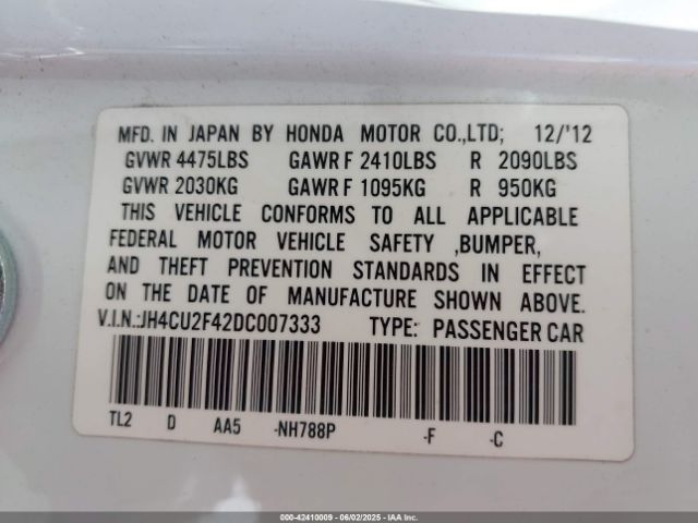 2013 ACURA TSX JH4CU2F42DC007333 Photo 8