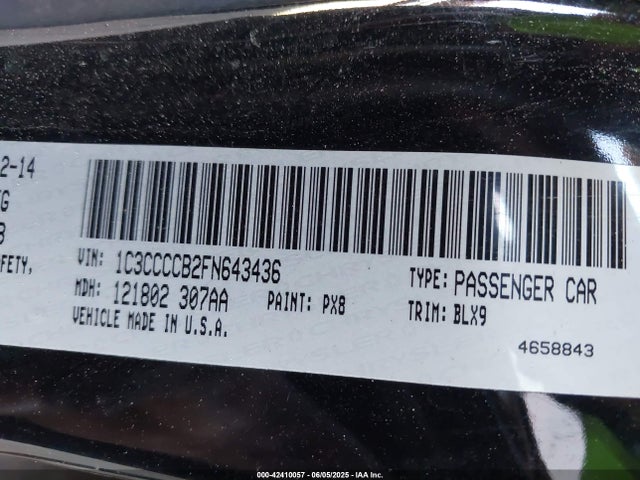 Chrysler 200 C 2015 1C3CCCCB2FN643436 Image 9