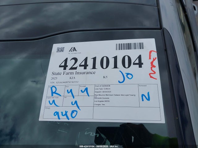 KNAG44J87S5365552 KIA t-gdi theta iii