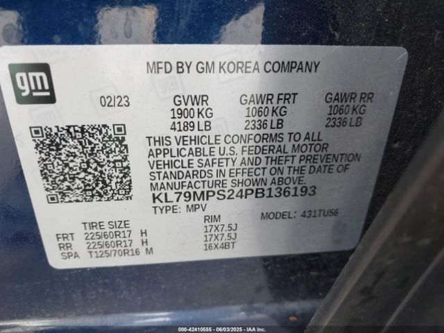 2023 CHEVROLET TRAILBLAZER KL79MPS24PB136193 Photo 8