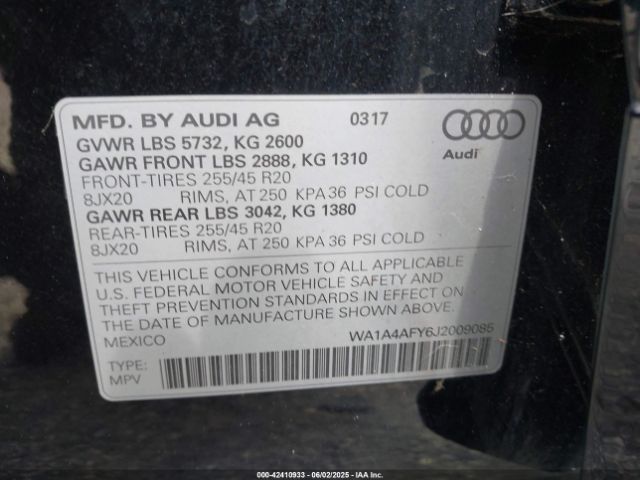 2018 AUDI SQ5 WA1A4AFY6J2009085 Photo 8