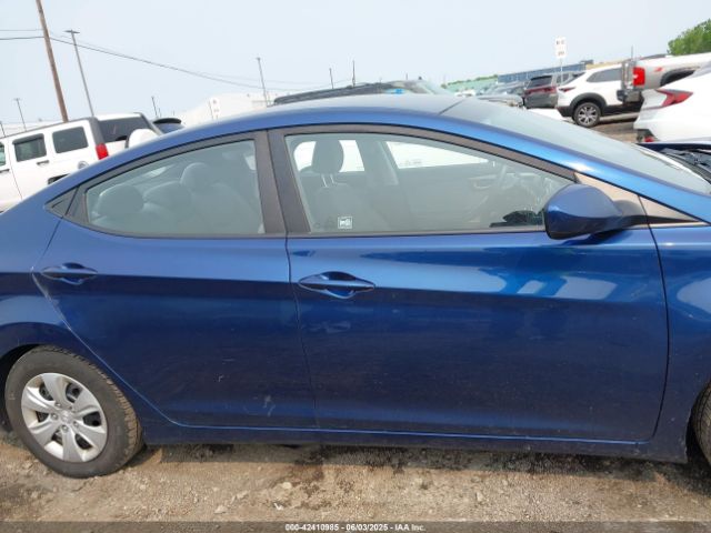 5NPDH4AE5GH749627 Hyundai ELANTRA SE