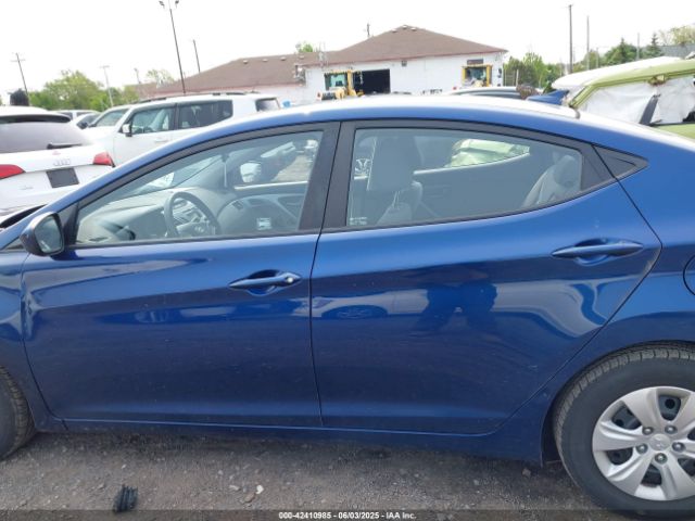 5NPDH4AE5GH749627 Hyundai ELANTRA SE