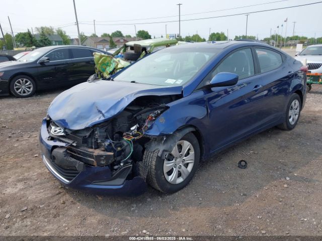 5NPDH4AE5GH749627 Hyundai ELANTRA SE