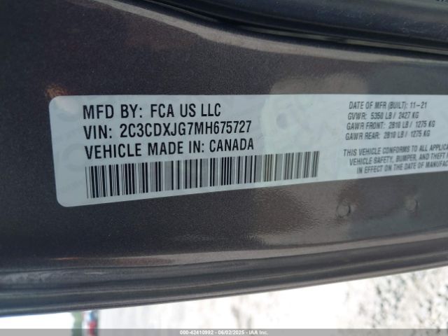 2021 DODGE CHARGER 2C3CDXJG7MH675727 Photo 8