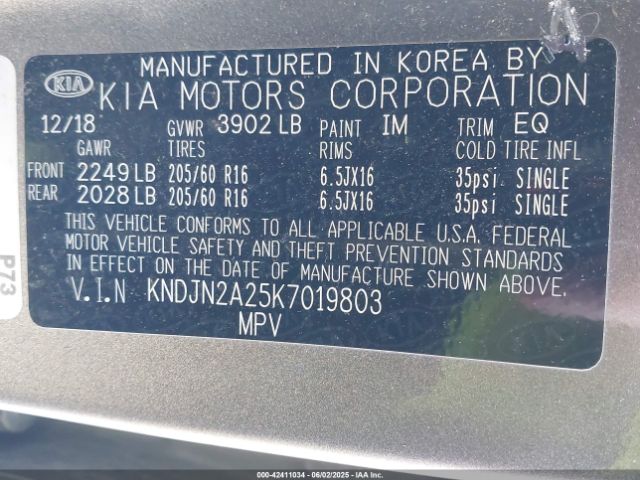 KNDJN2A25K7019803 KIA Soul
