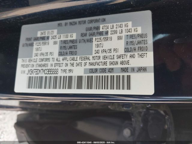 2021 MAZDA CX-5 JM3KFBDM7M0366888 Photo 8