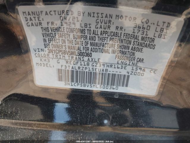 2021 NISSAN KICKS 3N1CP5BV5ML500360 Photo 8