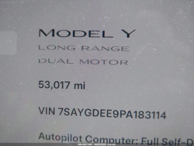7SAYGDEE9PA183114 Tesla 2023