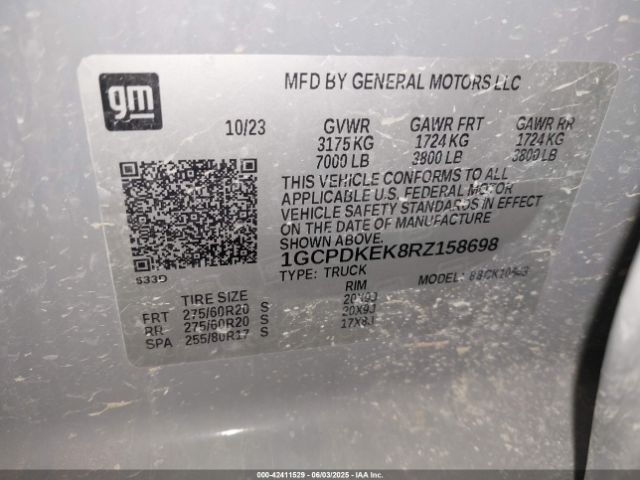 2024 CHEVROLET SILVERADO 1500 1GCPDKEK8RZ158698 Photo 8