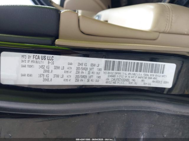 2017 JEEP GRAND CHEROKEE 1C4RJFBG7HC624261 Photo 8