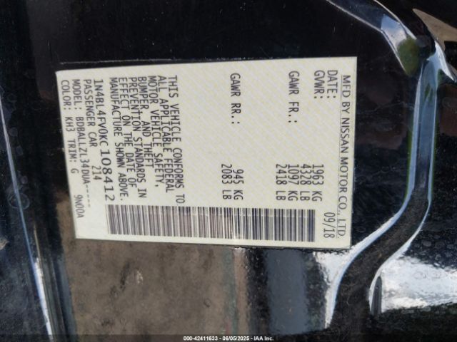 2019 NISSAN ALTIMA 1N4BL4FV0KC108412 Photo 8