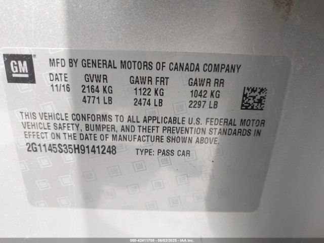 2G1145S35H9141248 Chevrolet IMPALA 2LZ