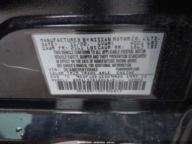 2022 NISSAN SENTRA 3N1AB8CV5NY306843 Photo 8