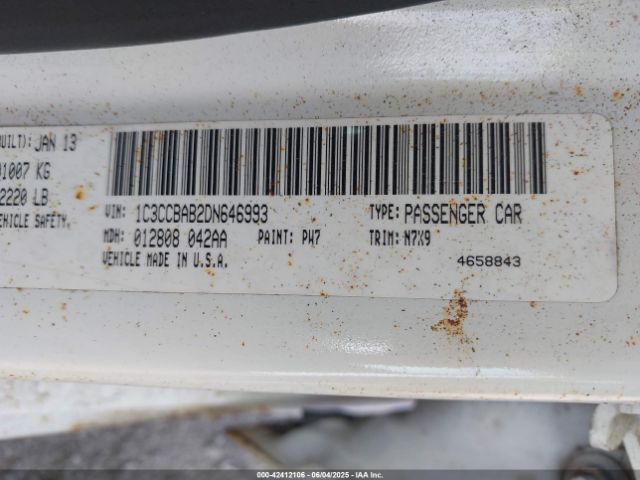 2013 CHRYSLER 200 1C3CCBAB2DN646993 Photo 8