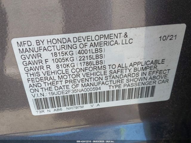 2022 ACURA ILX 19UDE2F35NA000594 Photo 8