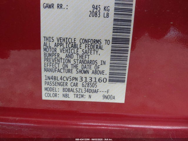 1N4BL4CV5PN313160 Nissan 2023