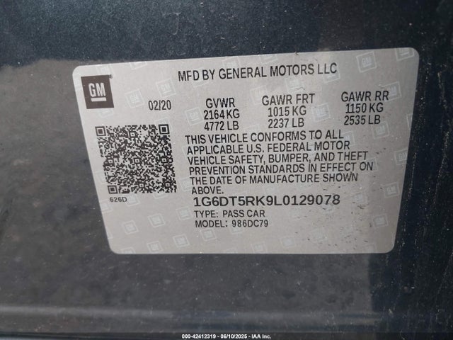 2020 CADILLAC CT5 1G6DT5RK9L0129078 Photo 8