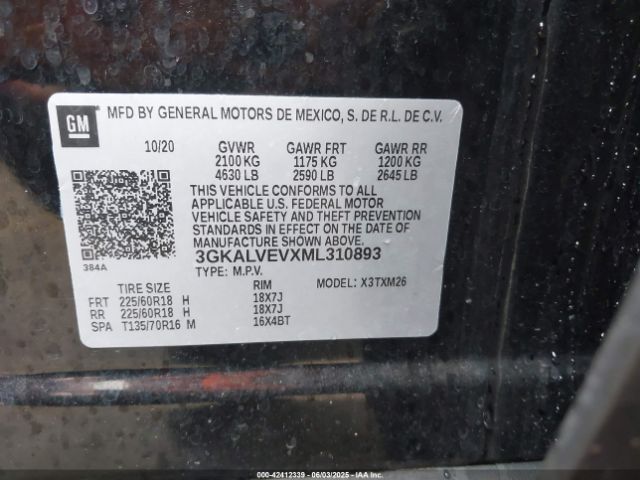 2021 GMC TERRAIN 3GKALVEVXML310893 Photo 8