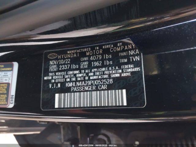 KMHLN4AJ9PU052528 Hyundai Elantra Hybrid Limited