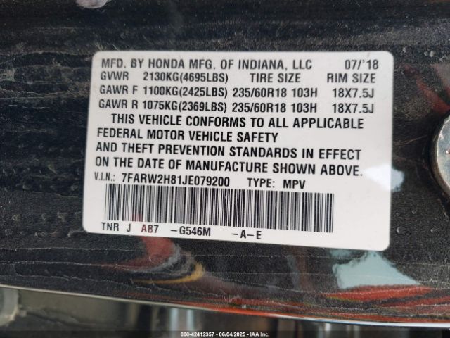 7FARW2H81JE079200 Honda l15be