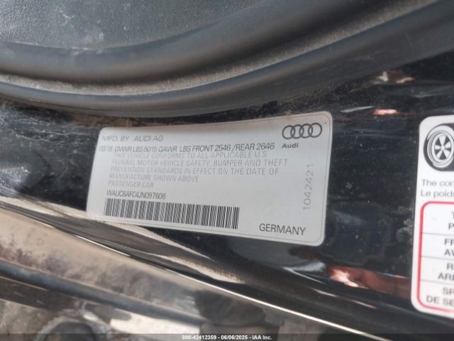 2018 AUDI A6 WAUC8AFC4JN097606 Photo 8