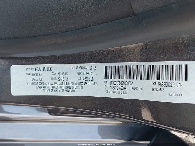 Chrysler 2016 2016 1C3CCCAB8GN138554 Image 9
