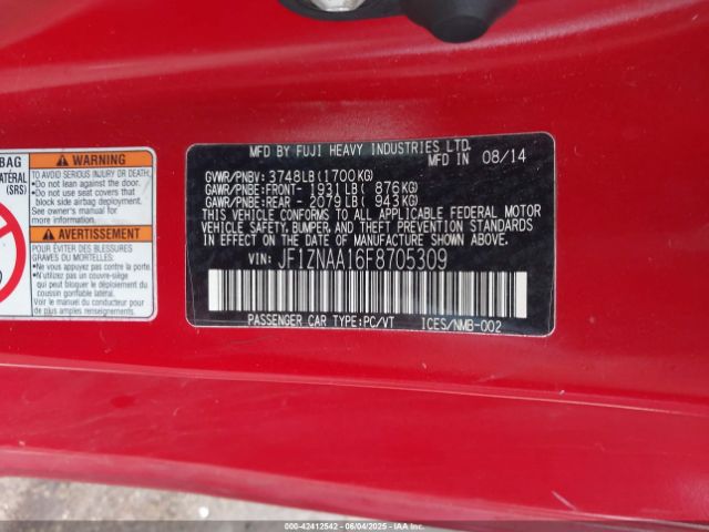 2015 SCION FR-S JF1ZNAA16F8705309 Photo 8