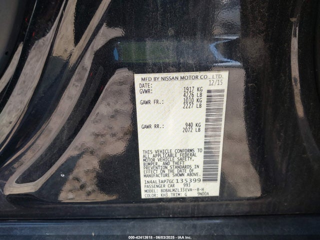 1N4AL3AP7GC135399 Nissan 2016