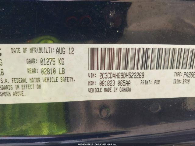 2013 DODGE CHARGER 2C3CDXHG9DH522269 Photo 8