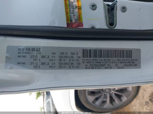 2020 JEEP CHEROKEE 1C4PJMDX6LD595377 Photo 8
