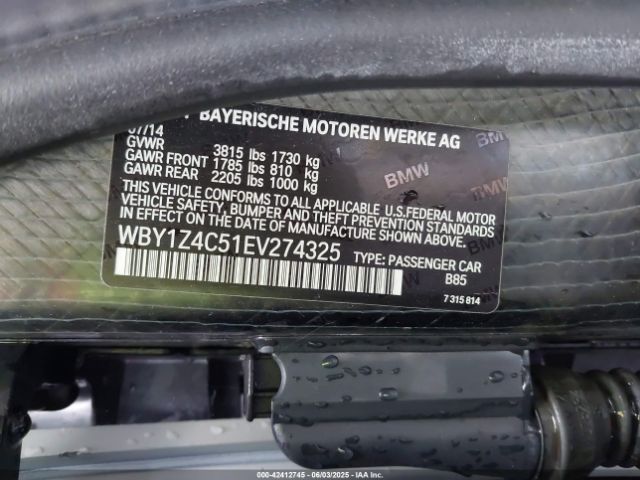 2014 BMW I3 WBY1Z4C51EV274325 Photo 8