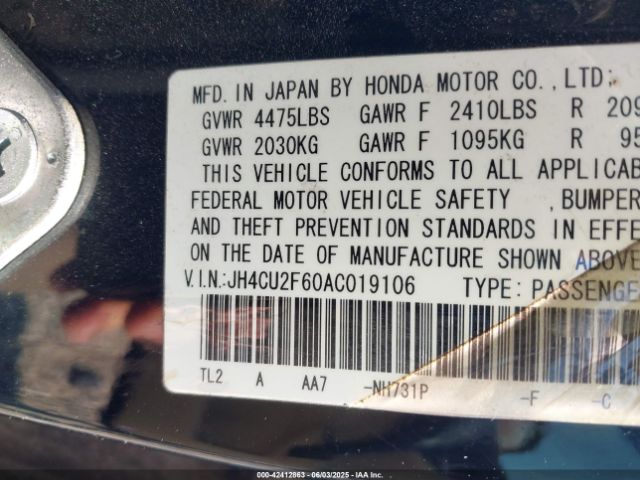 2010 ACURA TSX JH4CU2F60AC019106 Photo 8