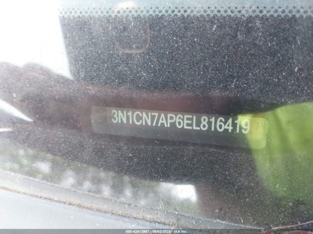 3N1CN7AP6EL816419 Nissan Versa 1.6 Sv