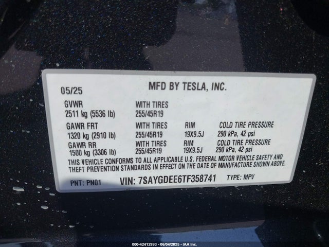 2026 TESLA MODEL Y 7SAYGDEE6TF358741 Photo 8
