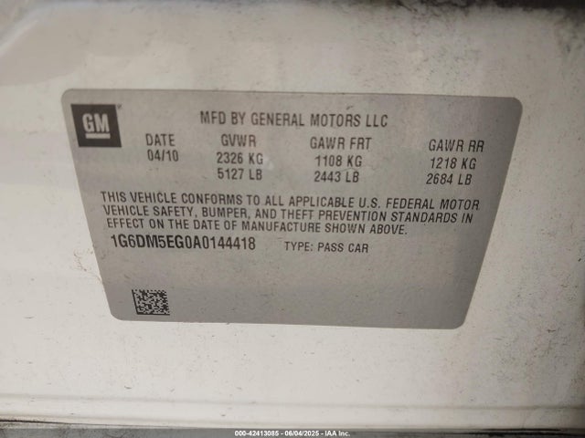 2010 CADILLAC CTS 1G6DM5EG0A0144418 Photo 8