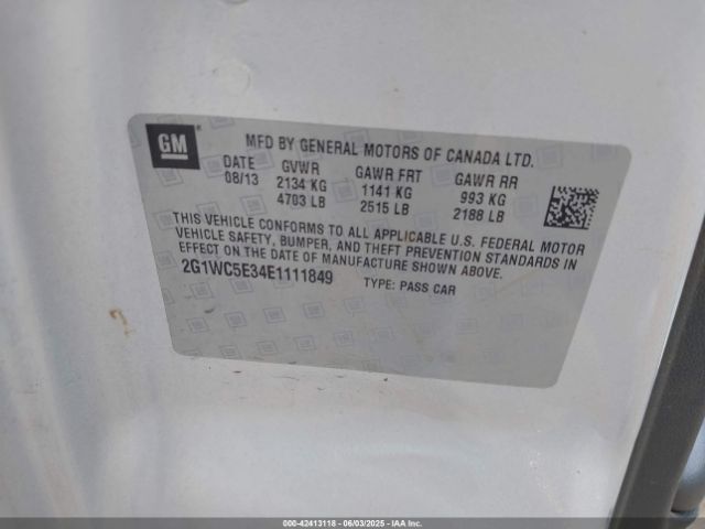 2G1WC5E34E1111849 Chevrolet Impala Limited Ltz