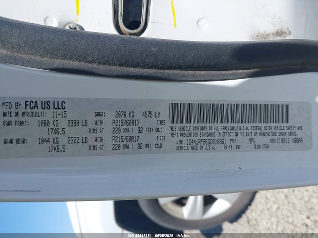 1C4NJRFB6GD610861 Jeep Patriot Latitude