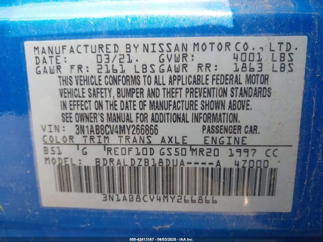 2021 NISSAN SENTRA 3N1AB8CV4MY266866 Photo 8