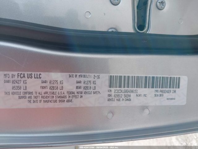 2016 DODGE CHARGER 2C3CDXJG8GH206151 Photo 8